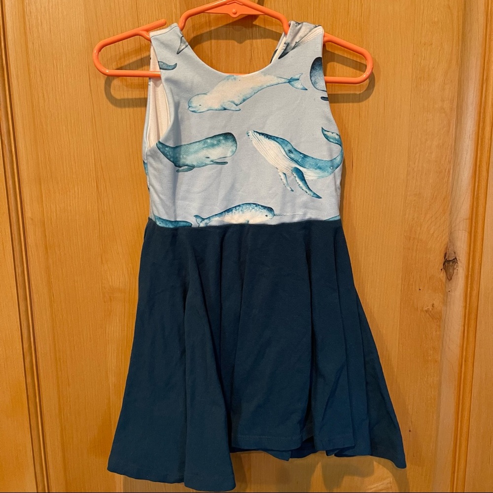 Malia + Kai Size 2 Whales Dress Blue & White